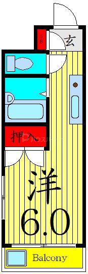 BLD.SATO(1K/4階)の間取り写真