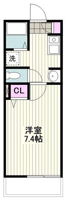レミオ川崎(1K/1階)の間取り写真
