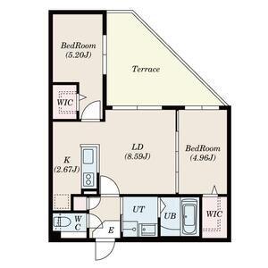 SーRESIDENCE琴似4条(2LDK/1階)の間取り写真