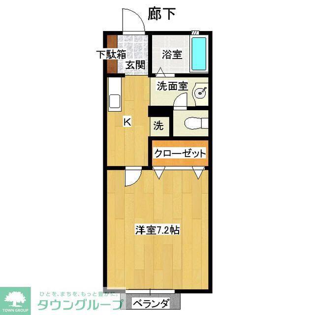 RE・ROOM リ・ルーム(1K/1階)の間取り写真