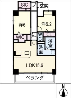 スプレンドーレ(2LDK/2階)の間取り写真
