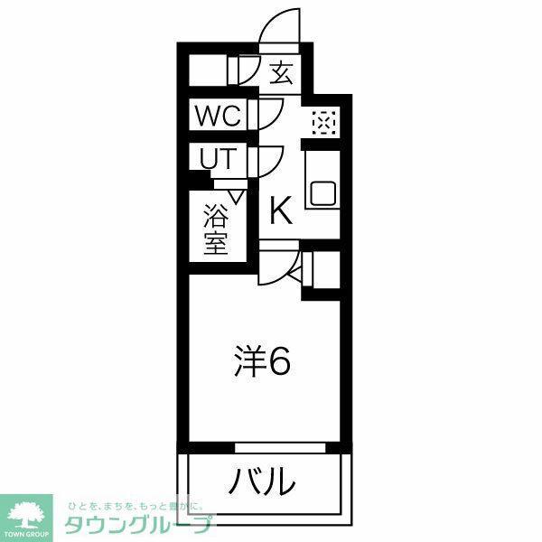 メイクス今池PRIME(1K/4階)の間取り写真