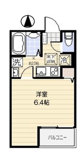 GRACE FLORA 21(1K/1階)の間取り写真