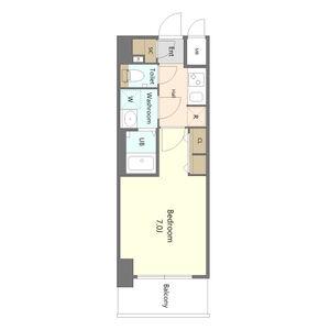 S-RESIDENCE名古屋菊井ALINE(1K/3階)の間取り写真