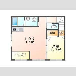 KSRY(1LDK/2階)の間取り写真