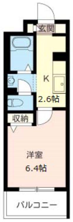 モエムマンション(1K/2階)の間取り写真