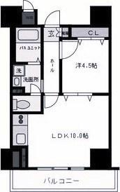 モアライフ住吉南(1LDK/2階)の間取り写真