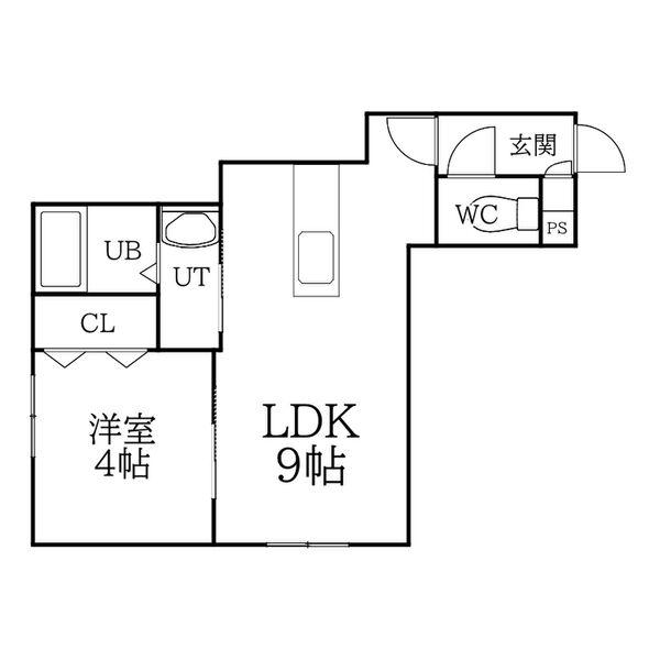 MAHALO(1LDK/3階)の間取り写真