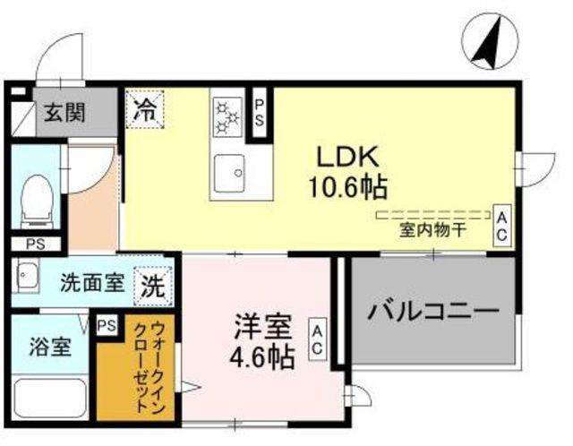 さいたま市緑区浦和美園PJ(1LDK/3階)の間取り写真