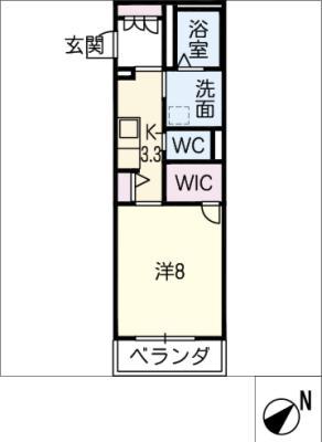 サニーランドII(1K/3階)の間取り写真