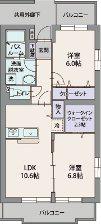 パストラル(2LDK/1階)の間取り写真