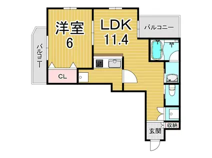 レジーナ(1LDK/7階)の間取り写真