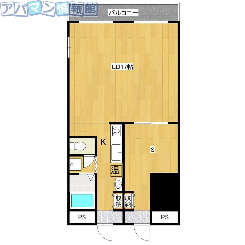 サンクレスト新大(ワンルーム/3階)の間取り写真