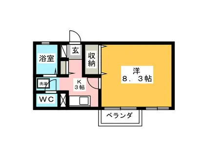 リトルFX(1K/1階)の間取り写真