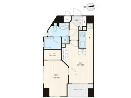 アルカーデンシティリンクス新宿(1LDK/5階)の間取り写真