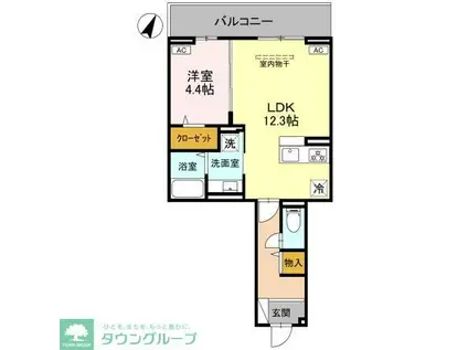 ノーブルヴィラ南浦和(1LDK/3階)の間取り写真