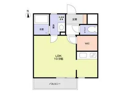 フォレストメゾン須磨寺(ワンルーム/1階)の間取り写真