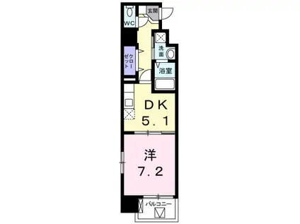 ベーシック・グローブ(1DK/11階)の間取り写真