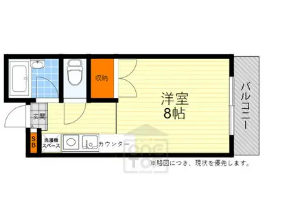 GRAN PINO 春日(ワンルーム/4階)の間取り写真