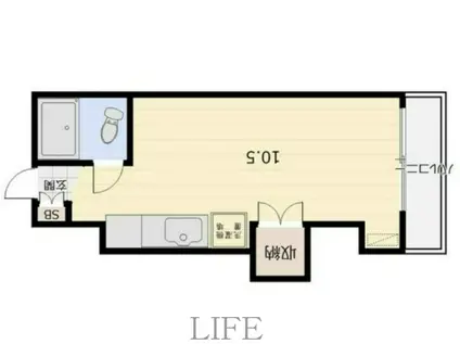 ヴァンド-ム菊水(ワンルーム/5階)の間取り写真