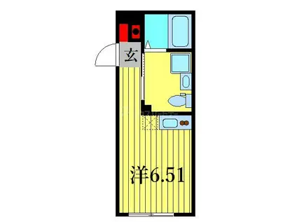 すすむテラス金町(ワンルーム/4階)の間取り写真