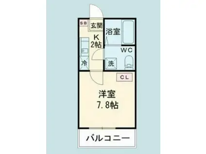 アーバンヴィラ(1K/3階)の間取り写真