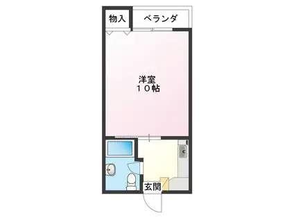 エトワール牧志(1K/2階)の間取り写真