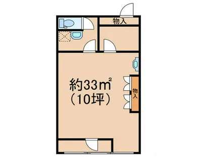 第一サンハイツ(ワンルーム/1階)の間取り写真