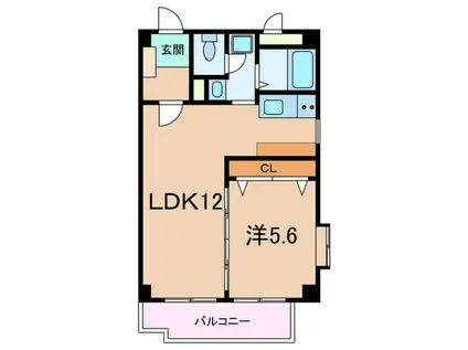 サントラピーヌ(1LDK/2階)の間取り写真