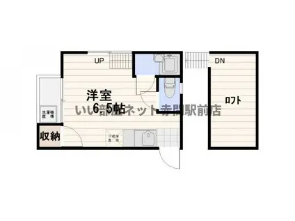 廣瀬アパート(ワンルーム/1階)の間取り写真