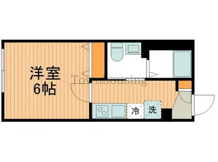 エルファーロ木場公園(1K/1階)の間取り写真