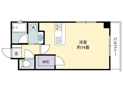 イルシオンド芦屋(ワンルーム/2階)の間取り写真