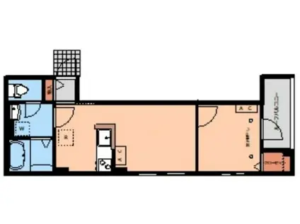 大山金井町アパート(1LDK/2階)の間取り写真