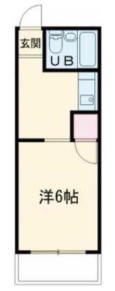 コート多賀III(1K/2階)の間取り写真