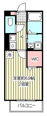 CASA PALOMA(1K/2階)の間取り写真