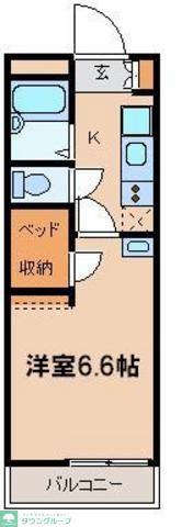 レオパレスプリマベーラ(1K/2階)の間取り写真
