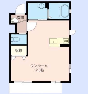 プレシャス(ワンルーム/1階)の間取り写真