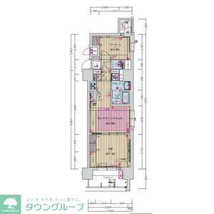 プレサンス丸の内フォート(1SLDK/11階)の間取り写真