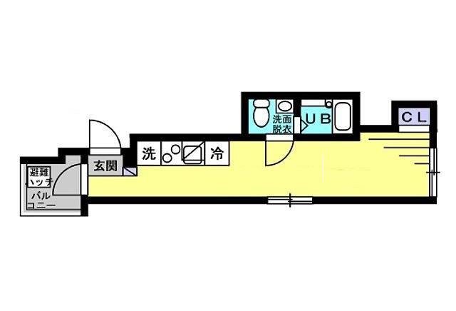 アージュドール門前仲町(ワンルーム/5階)の間取り写真