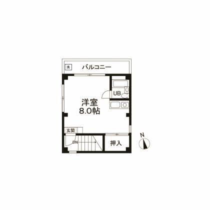 エヌエフ牡丹町(ワンルーム/3階)の間取り写真