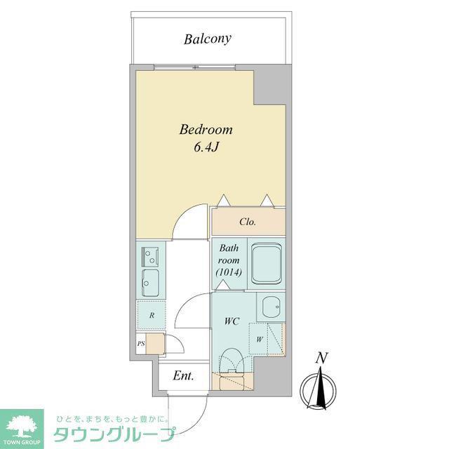 ドゥーエ蕨(1K/7階)の間取り写真