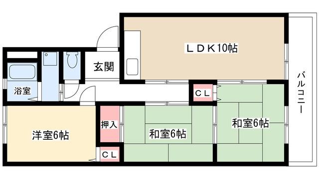 レジデンス・オーミ(3LDK/3階)の間取り写真