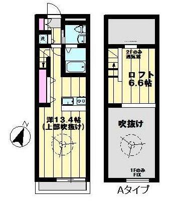 SKY SUITE-スカイスイート-(1LDK/1階)の間取り写真