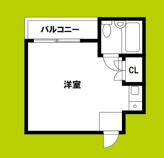 フリーディオ高殿(ワンルーム/4階)の間取り写真