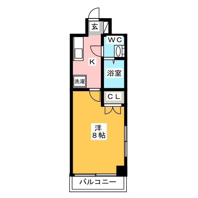 リファレンス祇園(1K/12階)の間取り写真