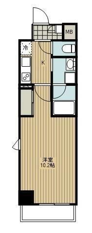 PREGARE大分駅前(1K/3階)の間取り写真