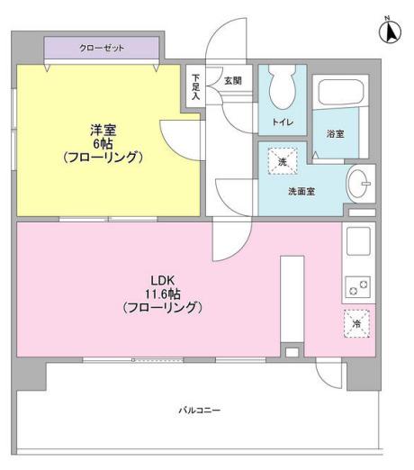 リバーレ秋葉原(1LDK/7階)の間取り写真