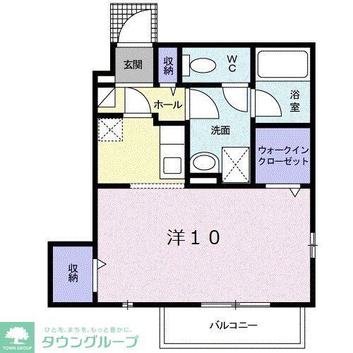 パル大東(ワンルーム/1階)の間取り写真