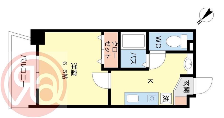 ル・パンタン(1K/3階)の間取り写真