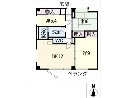 メゾンGOTOH(3LDK/3階)の間取り写真